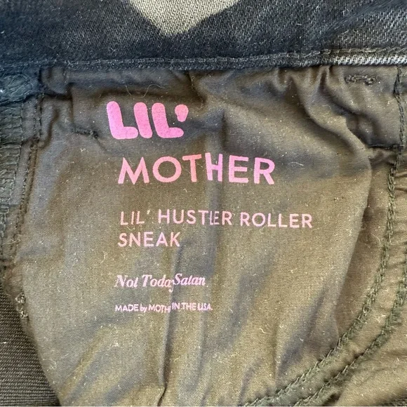 MOTHER The Lil Hustler Roller Sneak Flare In Not Today Satan Size 29P - Picture 15 of 16